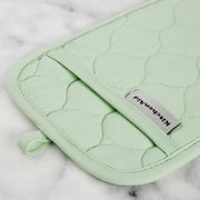 KITCHENAID Quilted Cotton Terry Cloth Oven Mitt, Pot Holder, Kitchen Towel 4-Pack Set, Heat Resistant, Silicone Grip, Gift Set, Pistachio, 16"x26", 7"x13" & 7"x10" - Grill Parts America