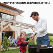 Griddle Accessories Kit, 135 Pcs Griddle Grill Tools Set for Blackstone and Camp Chef, Professional Grill BBQ Spatula Set with Basting Cover, Spatula, Scraper, Bottle, Tongs, Egg Ring - Grill Parts America