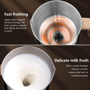 AMZCHEF 8-IN-1 Milk Frother and Steamer 550 Watts, 21 oz Split Stainless Steel Automatic Milk Steamer for Latte, Hot and Cold Milk Froth, Hot Milk, Chocolate Milk, Baby Food - Grill Parts America