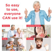 Kitchen Mama Auto Electric Can Opener Open Your Cans with A Simple Press of Button - Automatic, Hands Free, Smooth Edge, Food-Safe, Battery Operated, YES YOU CAN (White) - Grill Parts America