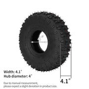 RUTU 4.10/3.50-4 patio tire and inner tube with TR87 bent valve stem
