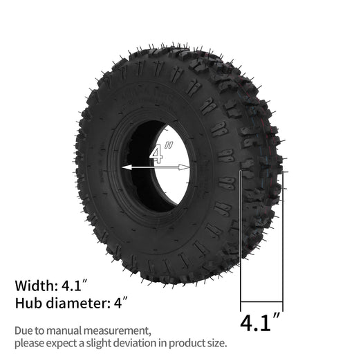 RUTU 4.10/3.50-4 patio tire and inner tube with TR87 bent valve stem