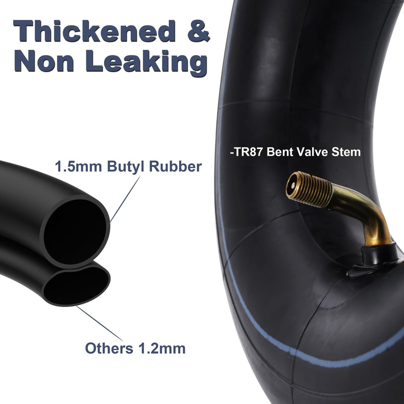 RUTU 4.10/3.50-4 patio tire and inner tube with TR87 bent valve stem