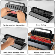 Kebab Maker Machine, Plastic Kebab Maker Press Kebab Maker Barbecue Skewers Reusable Easy Kebab Maker Grill Tool for Outdoor Barbecue Turkish Party Kebab BBQ Gadget (Black) - Grill Parts America