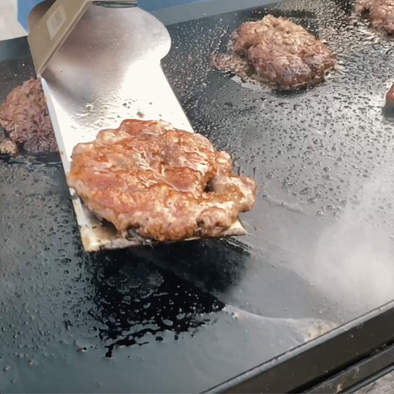 Spatula Hack by BBQ Hack, Heavy Duty Spatula Designed for Grilling Large Meats Such as Ribs, Offset Shape is Perfect BBQ Tool for Pressing Smash Burgers, Bacon, Steak, and More! - Grill Parts America
