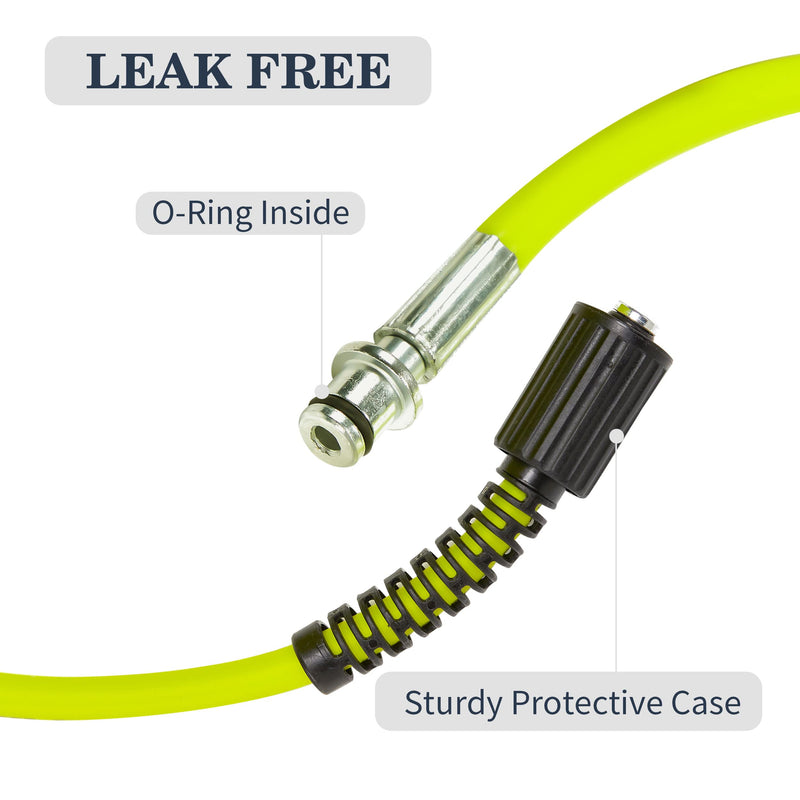 M MINGLE Pressure Washer Hose 25 FT x 1/4" - Replacement Power Wash Hose with M22 14mm Fittings - 3600 PSI - Grill Parts America