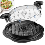 SURETIVIAN Chicken Shredder Large Chicken Breast Shredder Tool Twist with Brush&Fork, Visible Meat Shredder Machine, Strong Anti-Slip Strip, Ergonomic Handle, BPA Free, Suitable for Pork Beef Chicken - Grill Parts America