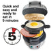 Hamilton Beach Breakfast Sandwich Maker with Egg Cooker Ring, Customize Ingredients, Perfect for English Muffins, Croissants, Mini Waffles, Perfect White Elephant Gifts, Silver (25475) - Grill Parts America