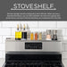 StoveShelf 30" Length Black Magnetic Shelf for Kitchen Stove - Kitchen Storage Solution with Zero Installation - Over Stove Spice Rack Organizer - Grill Parts America