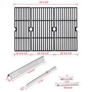 463347518 Heat Tents Burners Grates Replacement Parts for Charbroil Performance 5 Burner Grill Replacement Parts 463347519 463373019 G470-0004-W1A Grill Parts G470-5200-W1 G470-0002-W1 Grill Grates - Grill Parts America
