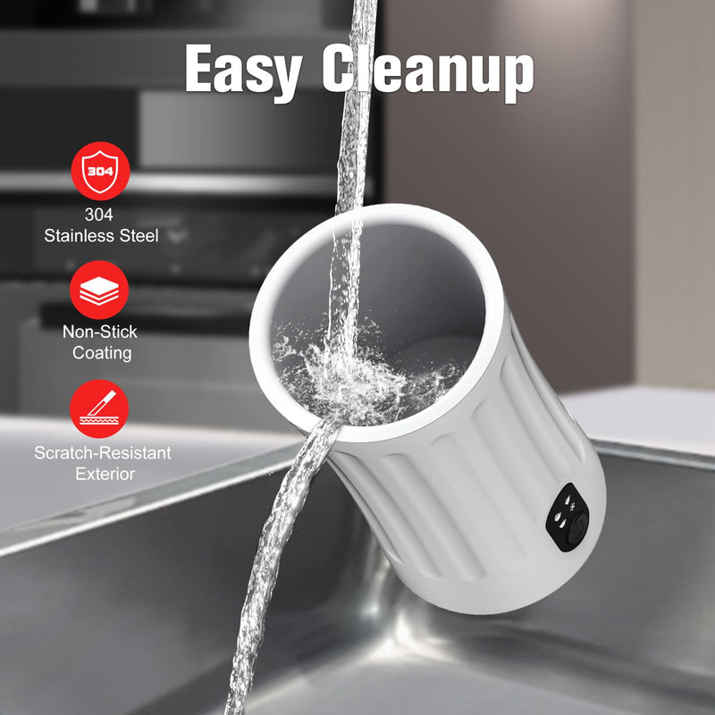 Generic Electric Milk Frother, 4-in-1 Milk Steamer and Frother, 8.1oz/240ml Automatic Warm and Cold Foam Maker, Milk Warmer and Coffee Frother for Latte, Cappuccino, Macchiato(White), SS-001 - Grill Parts America