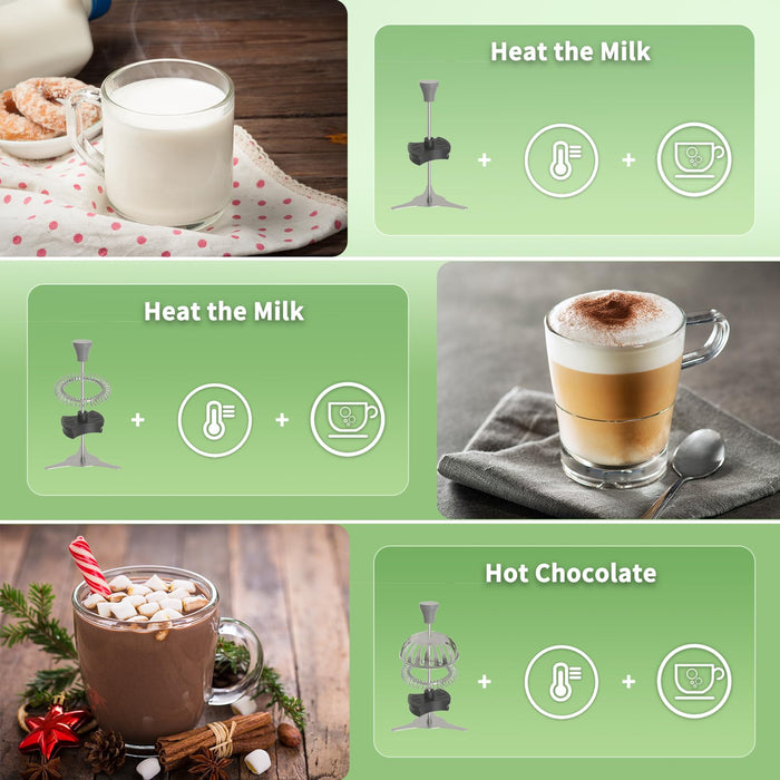 Maestri House Milk Frother, 21OZ Variable Temp and Froth Thickness Milk Frother and Steamer, Smart Touch Control Milk Warmer, Dishwasher Safe, Memory Function for Latte Cappuccino Hot Chocolate - Grill Parts America