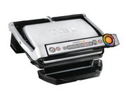 T-fal OptiGrill Stainless Steel Electric Grill Indoor 4 Servings 6 Automatic Cooking Modes, Intelligent grilling rare to well-done, Nonstick Removable Plates, Dishwasher Safe, Panini Press, Silver - Grill Parts America