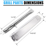 Replacement Parts for Nexgrill 720-0830X, Gas Burners and Flame Tamers Kit Replacement for Nexgrill 4 Burner 720-0830X Gas Grill