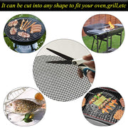 LOOCH BBQ Mesh Grill Mat Set of 5 - Heavy Duty Nonstick Mesh Grilling Mats & Barbecue Accessories - Reusable and Easy to Clean - Works on Gas, Charcoal, Electric Grill and More - 15.75 x 13 Inch - Grill Parts America