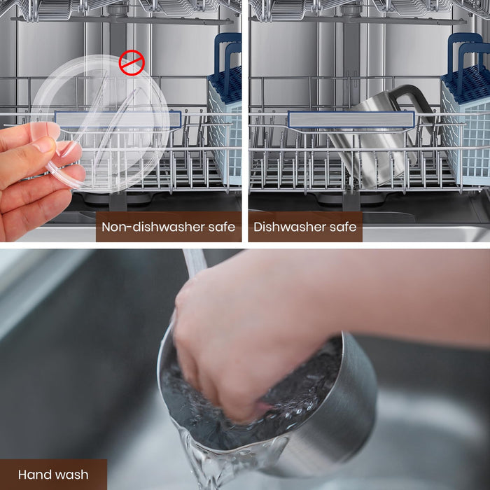 Frossvt Electric Milk Frother, 4 in 1 Milk Frother and Steamer, 350ml Hot/Cold Foam Maker for Hot and Cold Milk Froth, Hot Milk, Chocolate Milk with Silicone Spatula & 2 Whisks - Grill Parts America