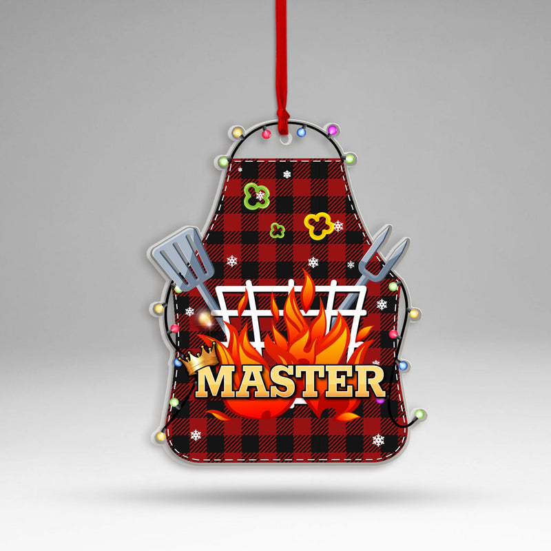 MUCHNEE BBQ Christmas Ornament 2024, Smoker BBQ Gifts, Barbecue Gift, Funny BBQ Apron Acrylic Ornaments, Birthday Xmas for BBQ Lovers Family Friends, King of The Grill Xmas Tree Decor - Grill Parts America