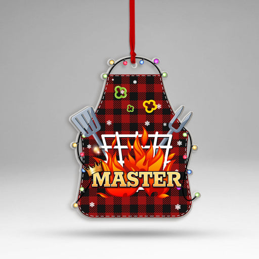 MUCHNEE BBQ Christmas Ornament 2024, Smoker BBQ Gifts, Barbecue Gift, Funny BBQ Apron Acrylic Ornaments, Birthday Xmas for BBQ Lovers Family Friends, King of The Grill Xmas Tree Decor - Grill Parts America