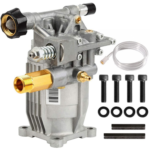 3/4 Shaft Horizontal Pressure Washer Pump – 3400PSI 2.5GPM Replacement For Cold Water