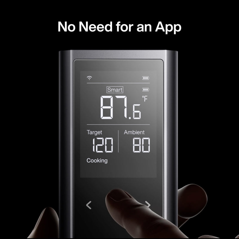 Typhur Sync One Smart Wireless Meat Thermometer Digital: Standalone Base for Quick and Easy Control, Unlimited Range WiFi & Bluetooth, Proven Stronger Signal Stability, for BBQ Grill Oven Smoker - Grill Parts America