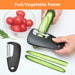 Pisol Kitchen Unique Gadgets Set 6 Pieces, Space Saving, Cheese Grater, Bottle Opener, Fruit Vegetable Peeler, Pizza Cutter, Garlic Ginger Grinder, Herb Stripper Gift Set - Grill Parts America