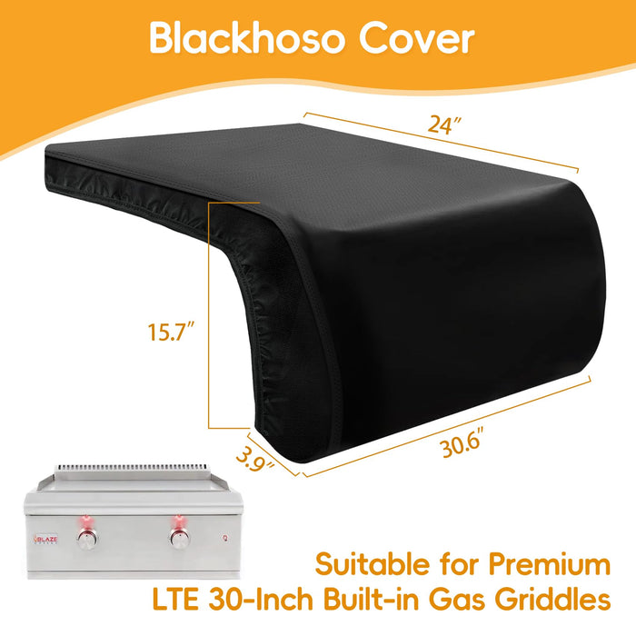 Cover for Blaze Premium LTE 30-Inch Built-in Gas Griddles, Heavy Duty Water-Resistant Cover for Blaze GRDBICV, Outdoor Kitchen Island BBQ Grill Top Cover - Grill Parts America