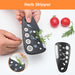 Pisol Kitchen Unique Gadgets Set 6 Pieces, Space Saving, Cheese Grater, Bottle Opener, Fruit Vegetable Peeler, Pizza Cutter, Garlic Ginger Grinder, Herb Stripper Gift Set - Grill Parts America