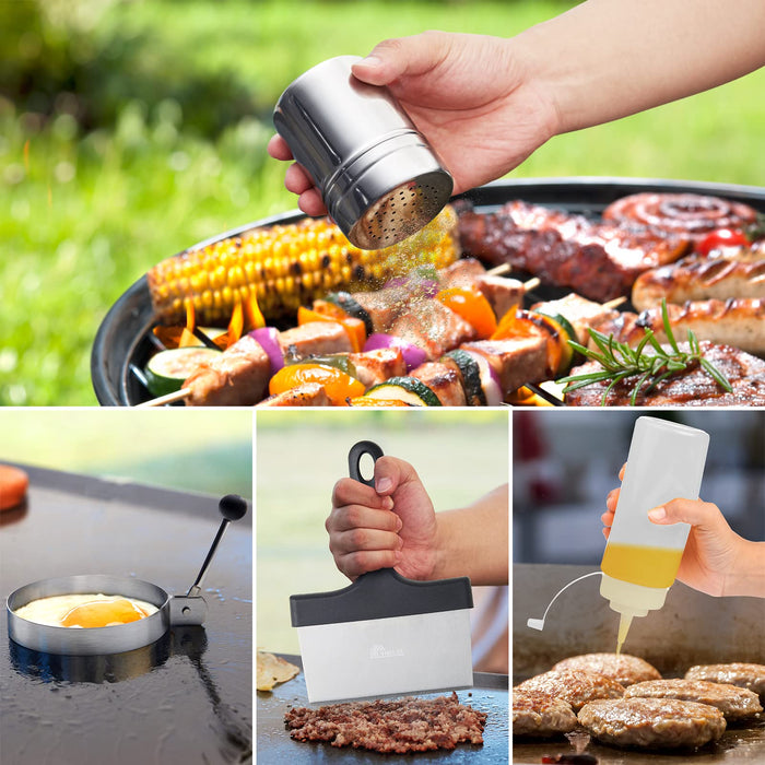 Griddle Accessories, 15 Pcs Flat Top Grill Accessories for