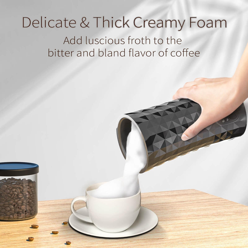Milk Frother Automatic, Electric Milk Steamer 4-in-1, Hot & Cold Foam Maker for Coffee Latte, Cappuccinos, Macchiato, Matcha, Hot Chocolate, 8.1oz/240ml Milk Warmer, Swift, Quiet, Easy to Clean - Grill Parts America