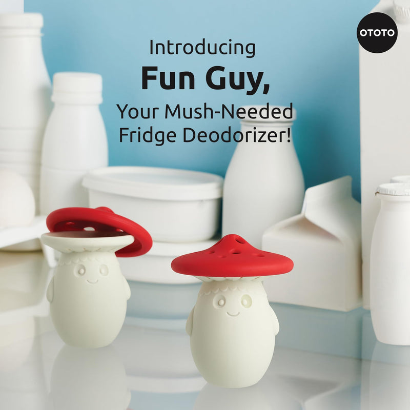 Fridge Deodorizer by OTOTO - Baking Soda Fridge, Refrigerator Deodorizer, Baking Soda Odor Absorber, Cute Gifts, Cute Kitchen (Mushroom) - Grill Parts America
