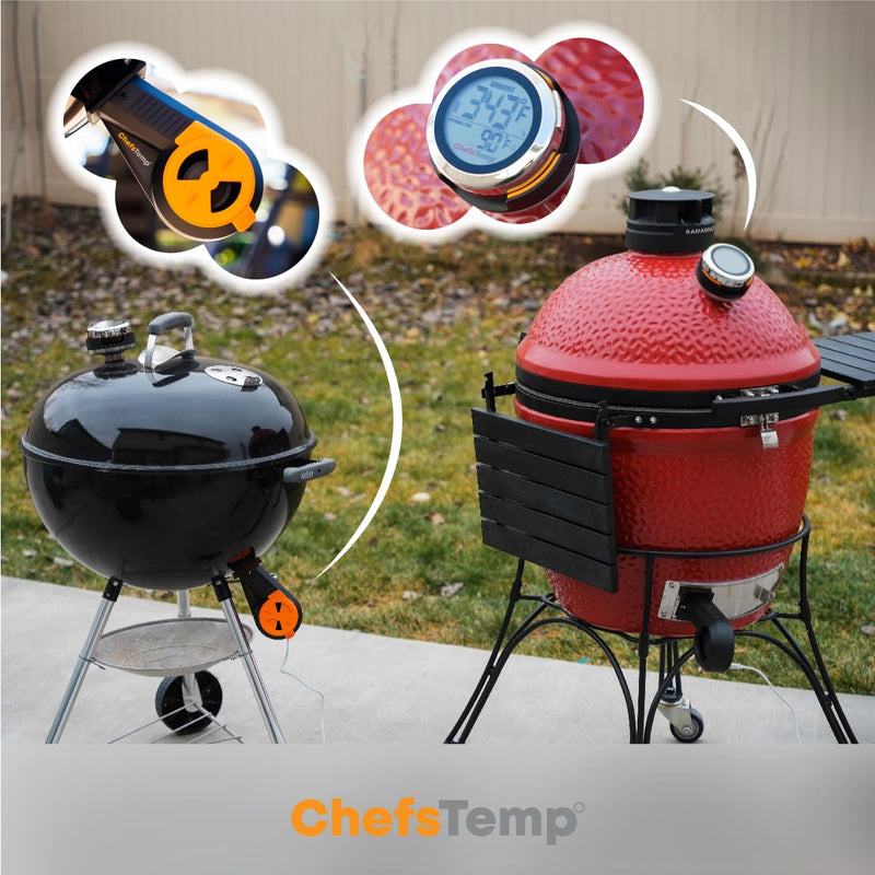 ProTemp S1 Patented Smart Grill Gauge Thermometer Hub Wi-Fi and Bluetooth for Weber Kamado Joe Grills Smoker Offset Upgrade Replacement Accessories (Universal Version, not for Big Green Egg) - Grill Parts America