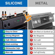 Hydream Stove Top for Silicone Shelf,30 Inch Magnetic Shelf Over the Stove Spice Rack,Kitchen Shelf for Above Stovetop Organizer Magnet Flat Back of Stove Storage Suctioned for The Stove-Black - Grill Parts America