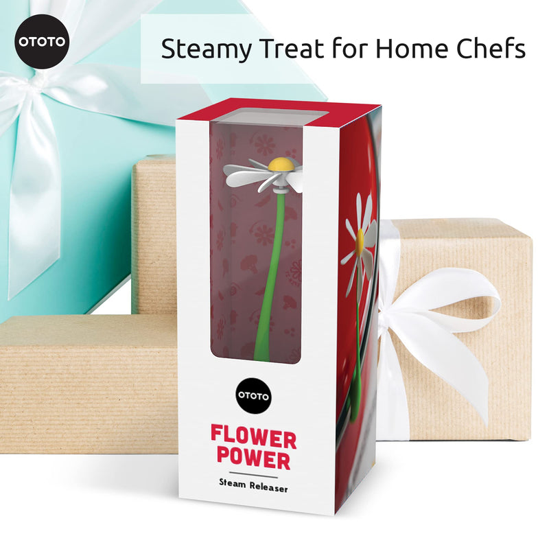 NEW!!! Flower Power Steam Releaser By OTOTO - Fun Kitchen Gadgets - Spinning Flower Lid Holder On Pot & Lid Lifter - Cool Kitchen Gadgets - Cute Gifts for Women, Ototo Kitchen Accessories Gadgets - Grill Parts America