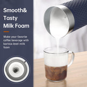 SIMPLETASTE Milk Frother, 4-in-1 Electric Milk Steamer, Automatic Warm and Cold Foam Maker and Milk Warmer for Latte, Cappuccinos, Macchiato - Grill Parts America