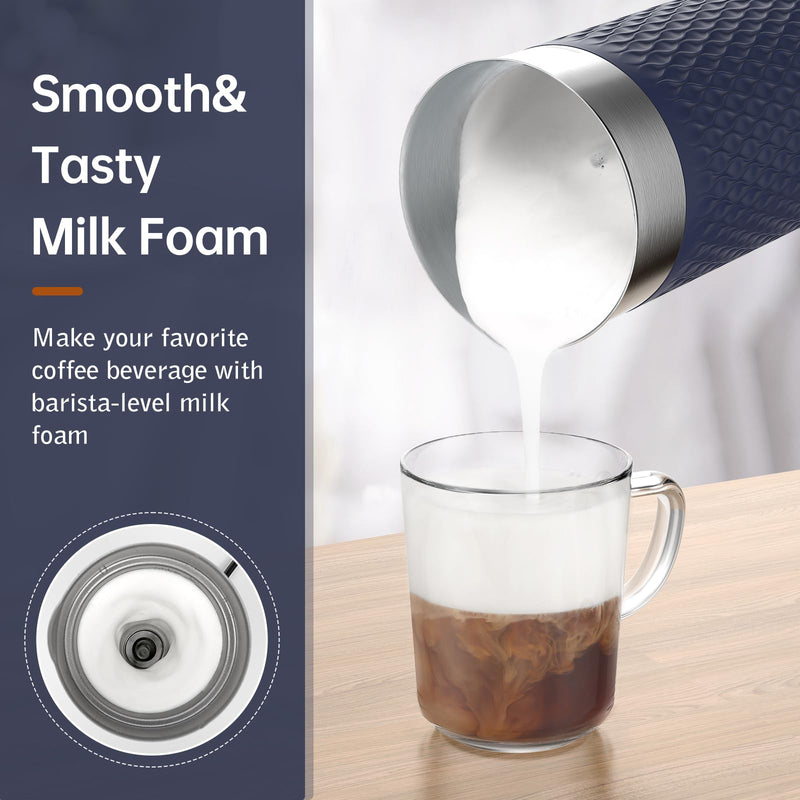 SIMPLETASTE Milk Frother, 4-in-1 Electric Milk Steamer, Automatic Warm and Cold Foam Maker and Milk Warmer for Latte, Cappuccinos, Macchiato - Grill Parts America