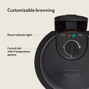 BELLA Classic Rotating Belgian Waffle Maker with Nonstick Plates, Removable Drip Tray, Adjustable Browning Control and Cool Touch Handles, Black - Grill Parts America