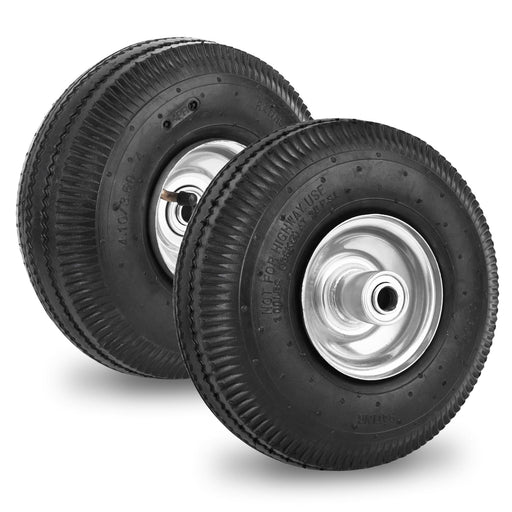 RRQ 4.10/3.50-4 tire and wheel, 10-inch pneumatic patio wheels, 2-pack