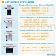 17" Grill Grate for Charbroil Performance 5 Burner 463448021 463449021 463450022 463451022 463455021 , Stainless Steel Cooking Grate for Charbroil Grill Replacement Parts G426-0004-W1 G426-0005-W1 - Grill Parts America