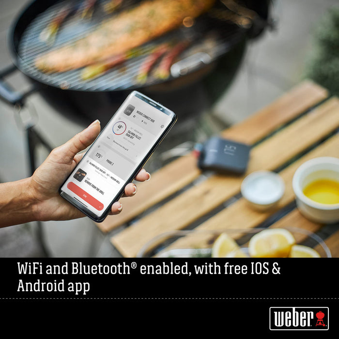 Weber Barbecue Skewers Set - Set of 8 Steel Kebab Skewers with Dual-Pronged Design to Stop Foods Turning on The Grill - 33.7cm, Black/Silver - Grill Parts America