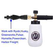M MINGLE Foam Cannon, Replacement Parts for Portland Husky and Ryobi Pressure Washer, with 5 Nozzle Tips, 1/4 Inch Quick Connector - Grill Parts America