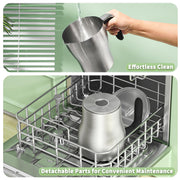 Maestri House Milk Frother, 21OZ Variable Temp and Froth Thickness Milk Frother and Steamer, Smart Touch Control Milk Warmer, Dishwasher Safe, Memory Function for Latte Cappuccino Hot Chocolate - Grill Parts America