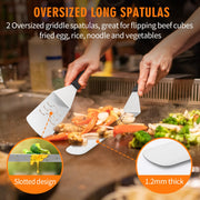 Blackstone Griddle Accessories Kit, 6pcs Blackstone Accessories kit for Blackstone and Camp Chef, Griddle Accessories Kit with Griddle Spatula& Carry Bag, Great for Outdoor BBQ, Teppanyaki and Camping - Grill Parts America