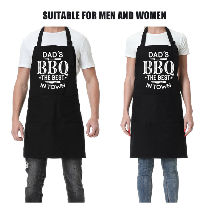 Fairy's Gift Funny Dad Apron, Grill Apron for Dad, BBQ Aprons for Men, Grilling Apron with 3 Pockets, Dad Grilling Gifts from Daughter Son - Fathers Day, Birthday, BBQ Gifts for Dad, Step Dad, Daddy - Grill Parts America