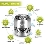 Refrigerator Deodorizer,Lasts for 10 Years,Refrigerator Odor Eliminator,Fridge Deodorizer,More Effective Than Baking Soda Bamboo Air Purifying Bags - Grill Parts America