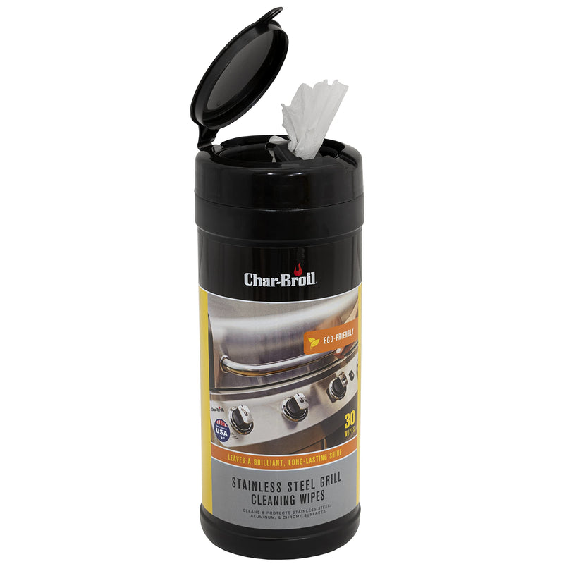 Char-Broil 7286172P06 Stainless Steel Grill Cleaning Wipes, White - Grill Parts America