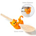 Cat Funny Spoon Rest Silicone Utensil Rest - Pot Spoon Holder for Pot - Food Grade Silicone Utensil Holder Kitchen Gadget - Fun, Cute & Silly Orange Cat Design - Super Fun! - Grill Parts America