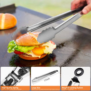 Griddle Accessories, 15 Pcs Flat Top Grill Accessories for Blackstone BBQ Accessories for Outdoor Hibachi Grilling Barbecue Utensil Valentine's Day Gifts for Men with Spatula Set and Burger Press - Grill Parts America