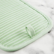 KITCHENAID Quilted Cotton Terry Cloth Oven Mitt, Pot Holder, Kitchen Towel 4-Pack Set, Heat Resistant, Silicone Grip, Gift Set, Pistachio, 16"x26", 7"x13" & 7"x10" - Grill Parts America