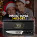 Fathers Day Gift “BEST DAD” - CutLinx Chef Knife Gift Set - 8 in. Stainless Carbon Steel Kitchen Knive w/Pakka Wood Handle - Birthday, Father's Day, Christmas, Anniversary, Housewarming, Holiday Gifts - Grill Parts America