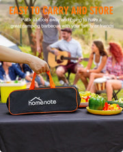 HOMENOTE Griddle Accessories Kit, Exclusive Griddle Tools Spatulas Set for Blackstone - 8 Pcs Commercial Grade Flat Top Grill Accessories - Great for Outdoor BBQ, Teppanyaki and Camping, Black - Grill Parts America